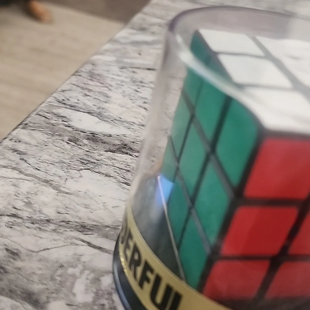 Classic Rubik's Cube Challenger Puzzle New old stock sealed in lucite case